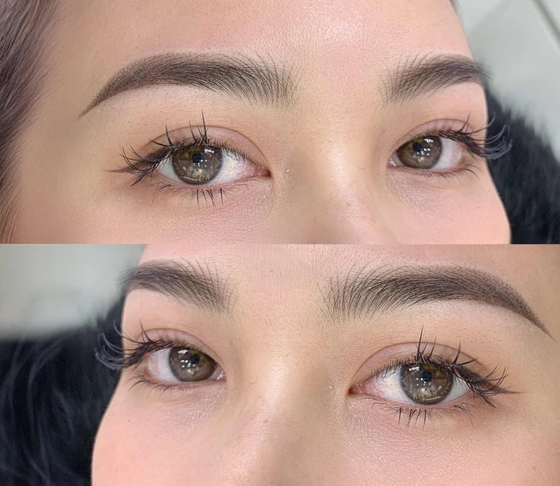 Angel Brows Sợi Đầu Phun Đuôi Mềm Thanh Tú